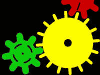 animated gears - animated powerpoint backgrounds