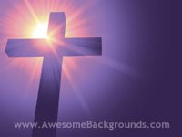 christian cross - powerpoint background