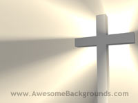 doorway light cross - powerpoint background