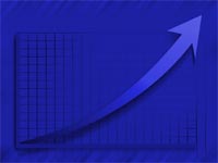 sales results graph - powerpoint backgrounds